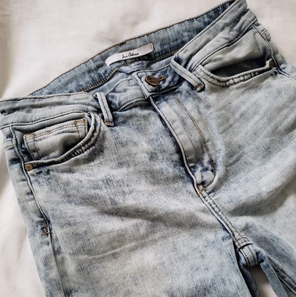 sam edelman stiletto distressed high rise jeans